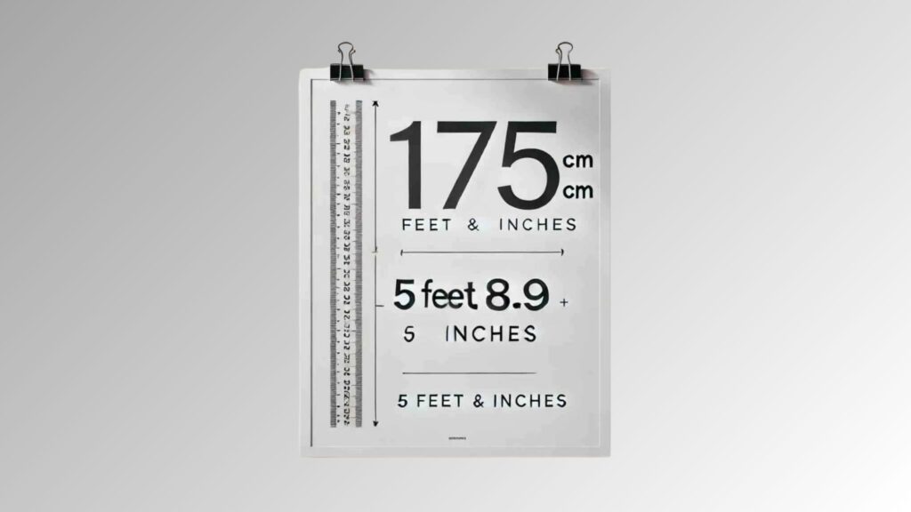 175 cm in Feet